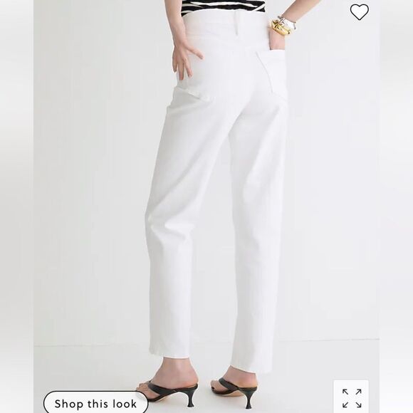 J. Crew '90s classic straight-fit jean in white wash* - Picture 4 of 8